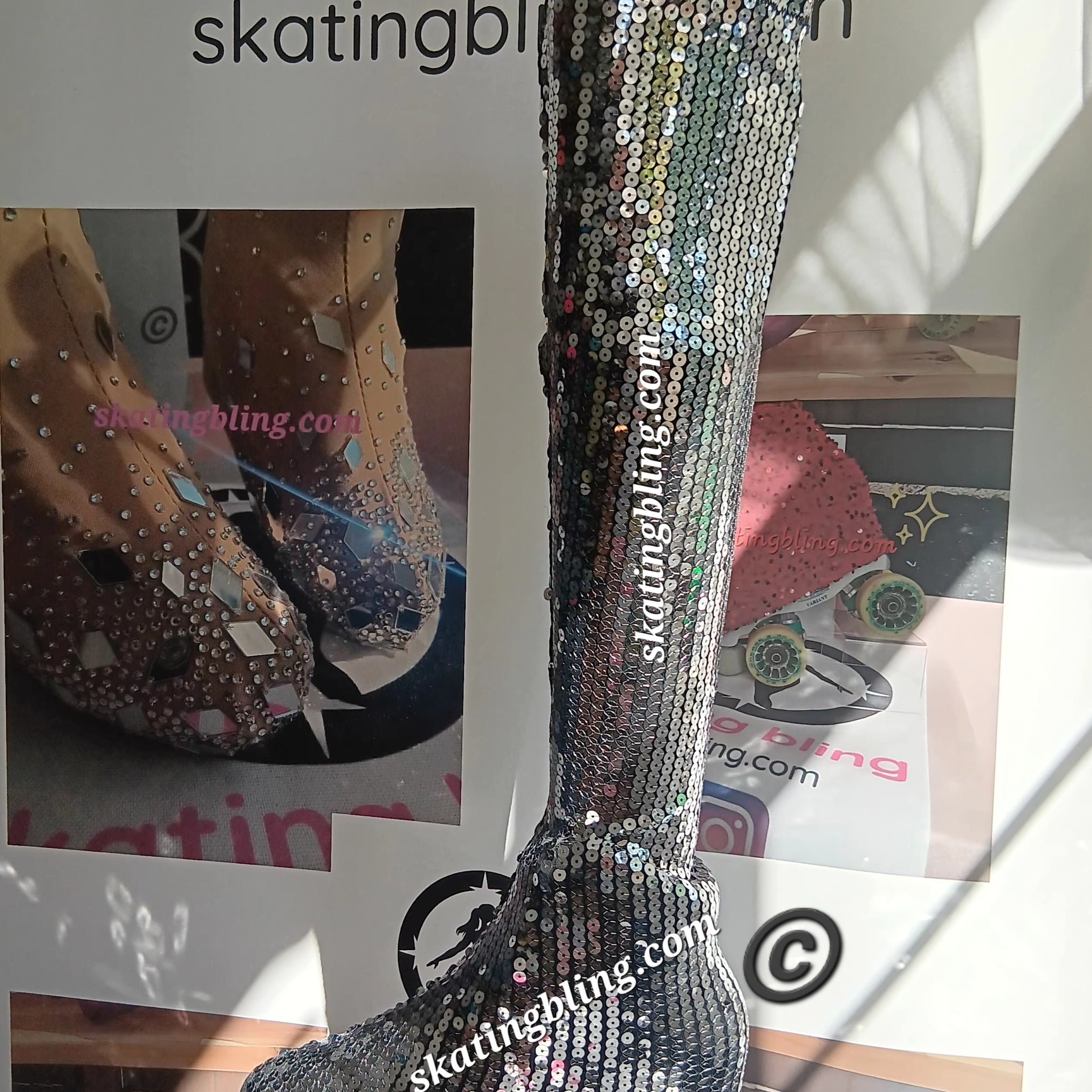 Over the knee mirror shine